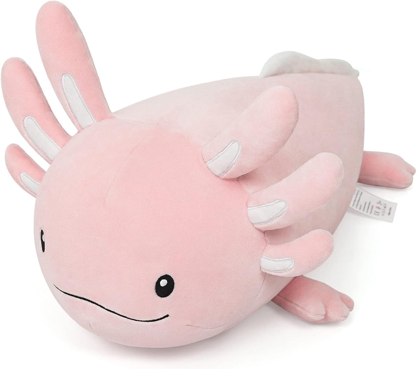20 Inch Pink Axolotl Plush Toy - Luminous, Realistic, Cute Stuffed Animal Plushies for Girls & Boys - Glow-In-The-Dark Birthday Gifts