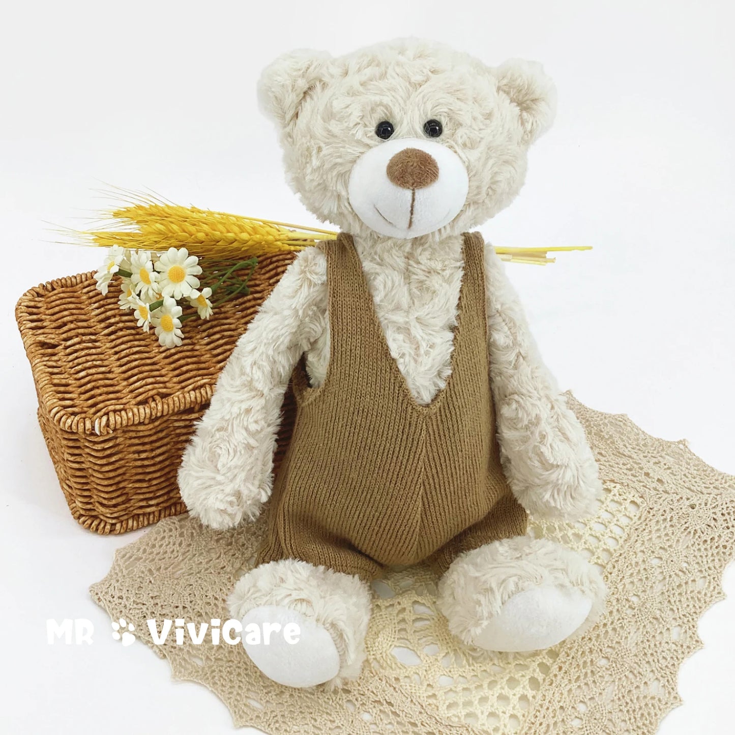 New Arrive 34CM Lovely Teddy Bear Plush Toys Stuffed Soft Animal with Clothes Kawaii Dolls for Kids Baby Children Valentine Gift