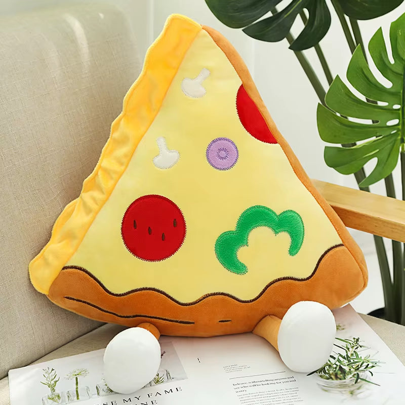 Chips Chicken Leg Fries Food Pillow Pizza Snack Plush Toy Bed Soft Doll Cusion Creactive Valentine'S Day Birthday Gift Plushie