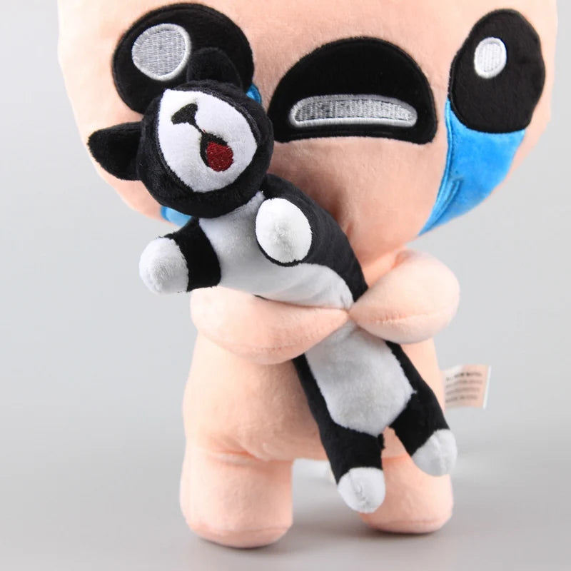30Cm the Binding of Isaac Plush Toys ISAAC with Black Cat Plush Soft Stuffed Animals Toys Doll Gifts for Children Kids