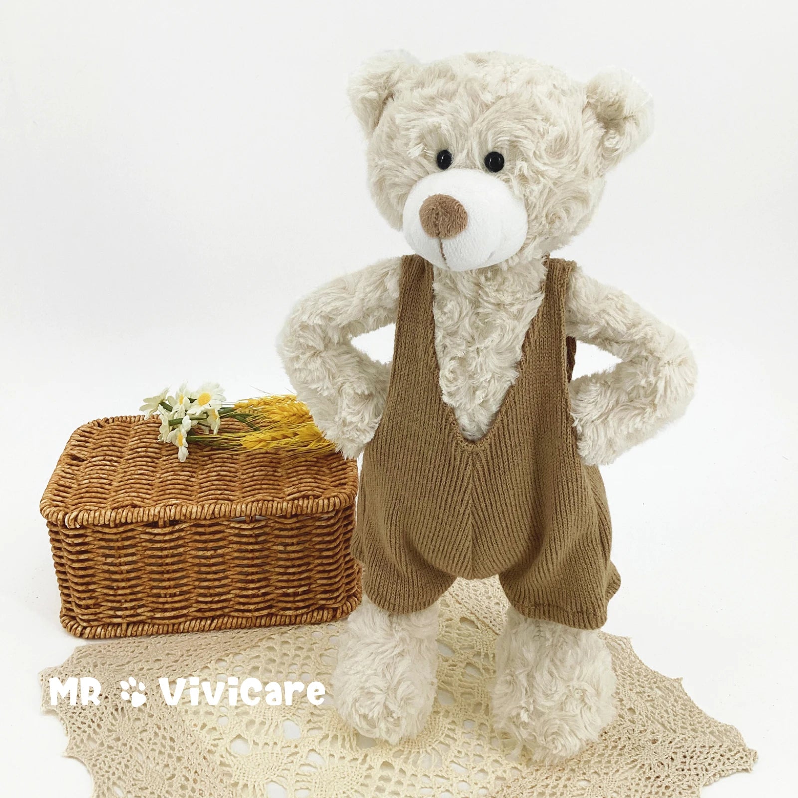 New Arrive 34CM Lovely Teddy Bear Plush Toys Stuffed Soft Animal with Clothes Kawaii Dolls for Kids Baby Children Valentine Gift