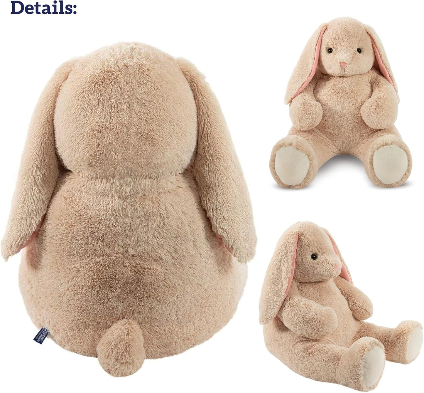 Giant Easter Bunny Stuffed Animal | 4 Foot Bunny Plush Toy | Jumbo Emotional Support Plush for Kids and Adults | Crafted in the USA