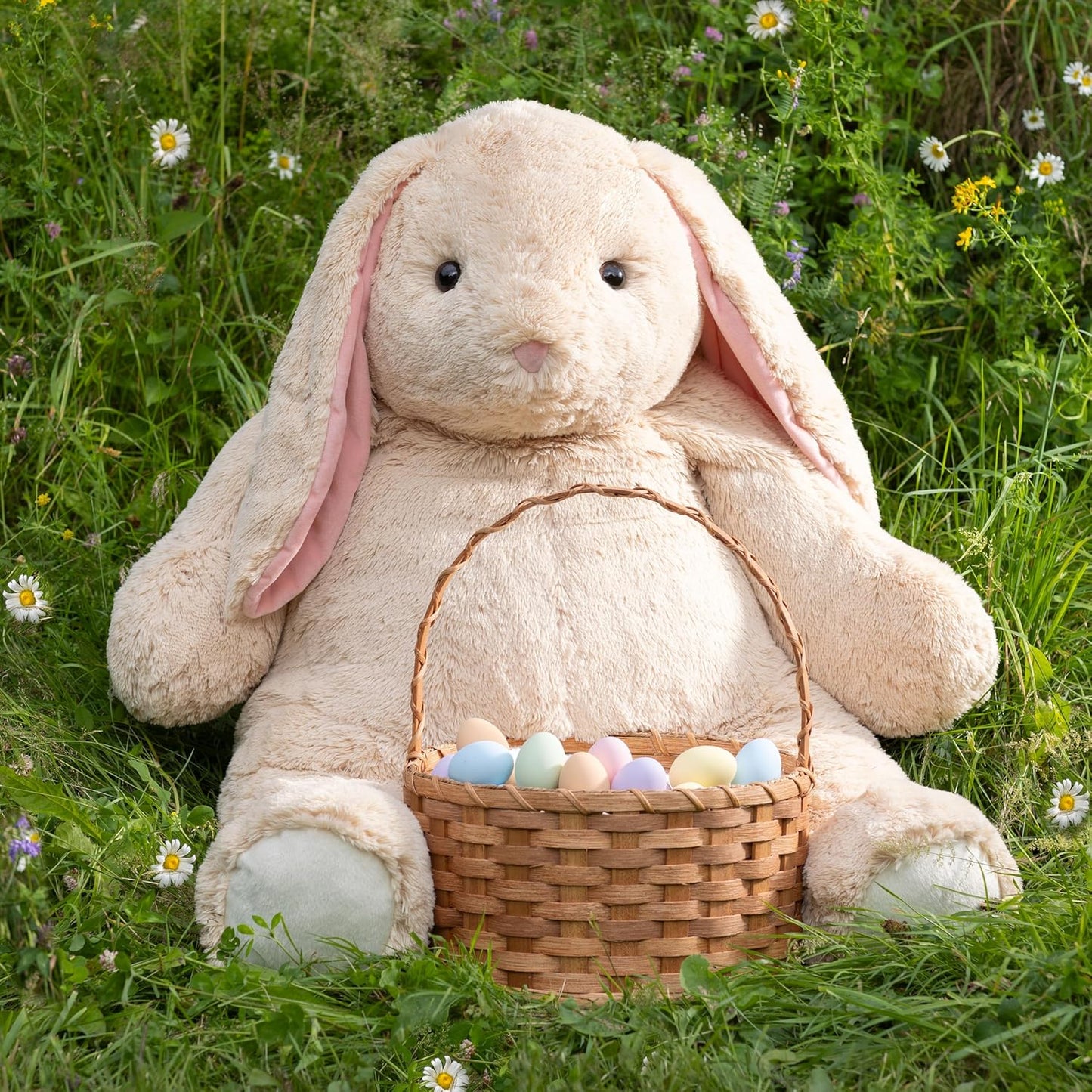 Giant Easter Bunny Stuffed Animal | 4 Foot Bunny Plush Toy | Jumbo Emotional Support Plush for Kids and Adults | Crafted in the USA