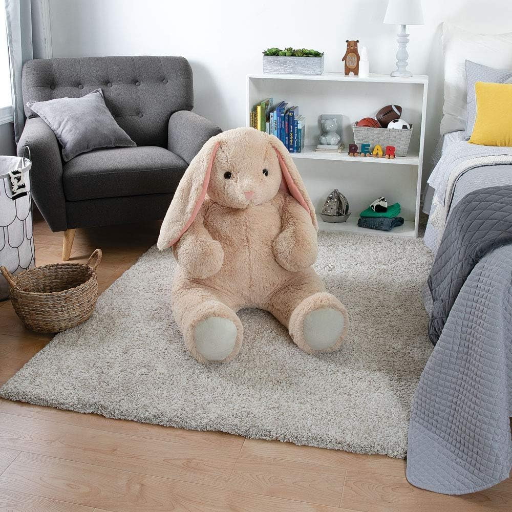 Giant Easter Bunny Stuffed Animal | 4 Foot Bunny Plush Toy | Jumbo Emotional Support Plush for Kids and Adults | Crafted in the USA
