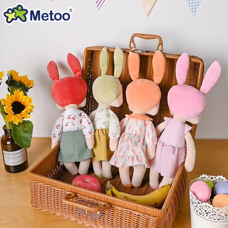 Original  35Cm Angela Pastoral Style Bunny Plushie Doll Child Hug Soft Stuffed Toys for Baby and Kids Birthday Gifts