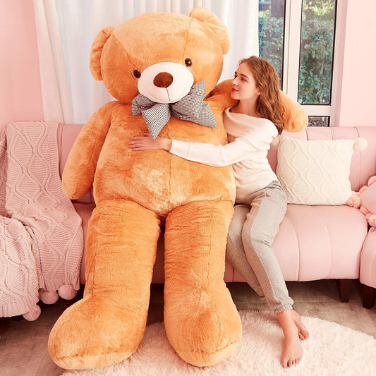 Giant Teddy Bear Plush Toy Stuffed Animals (Brown, 70 Inches)