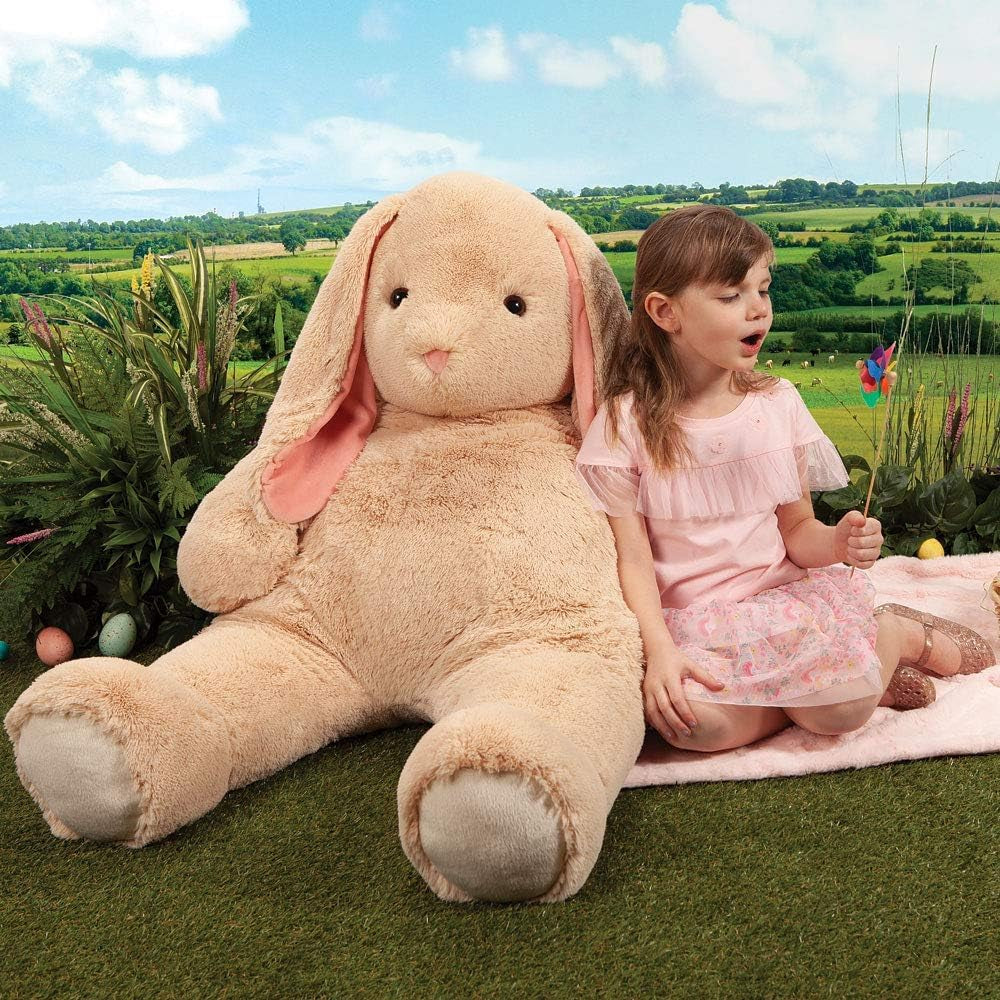 Giant Easter Bunny Stuffed Animal | 4 Foot Bunny Plush Toy | Jumbo Emotional Support Plush for Kids and Adults | Crafted in the USA