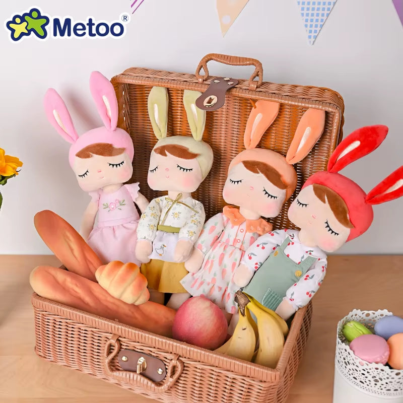 Original  35Cm Angela Pastoral Style Bunny Plushie Doll Child Hug Soft Stuffed Toys for Baby and Kids Birthday Gifts