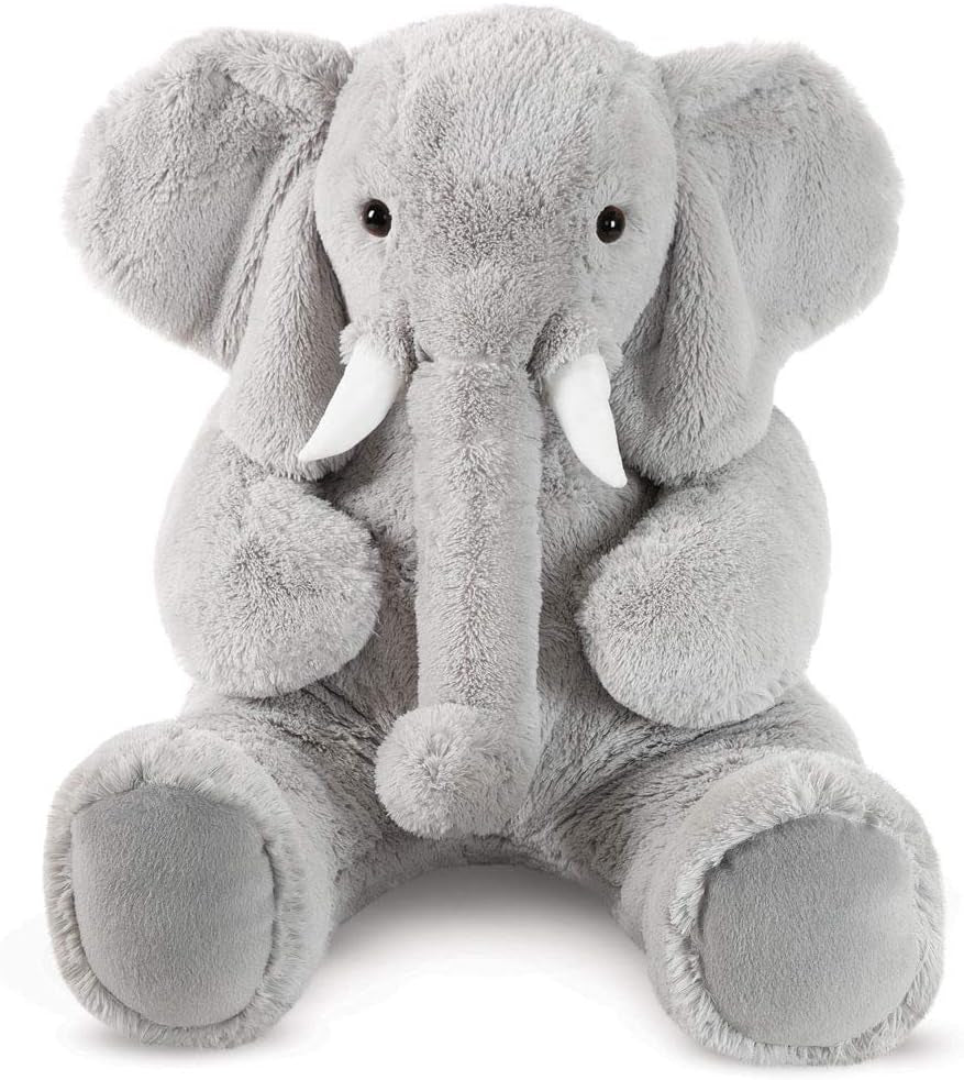 Giant Elephant Stuffed Animal | 4 Foot Elephant Plush Toy and Emotional Support Plush for Kids and Adults | Crafted in the USA