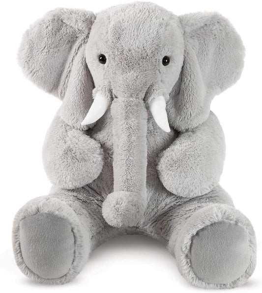 Giant Elephant Stuffed Animal | 4 Foot Elephant Plush Toy and Emotional Support Plush for Kids and Adults | Crafted in the USA