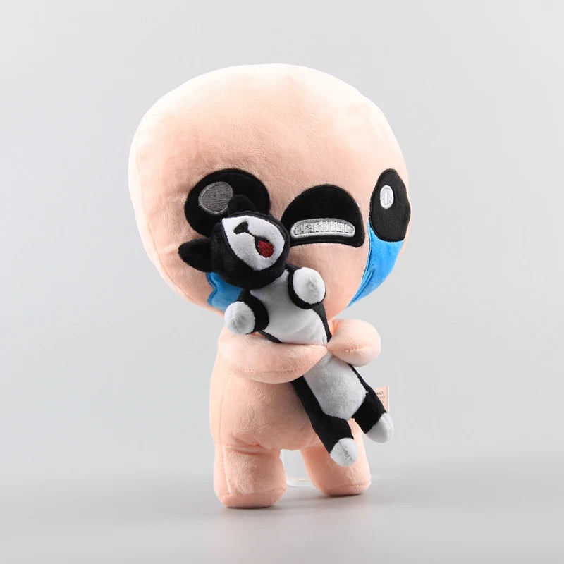 30Cm the Binding of Isaac Plush Toys ISAAC with Black Cat Plush Soft Stuffed Animals Toys Doll Gifts for Children Kids